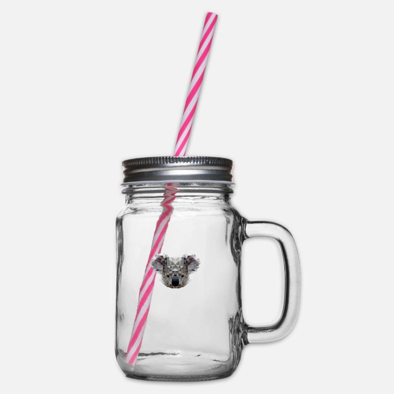 Polygon Koala - Henkelglas mit Schraubdeckel - Klar