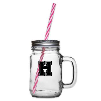 h - Henkelglas mit Schraubdeckel - Klar - Rechts