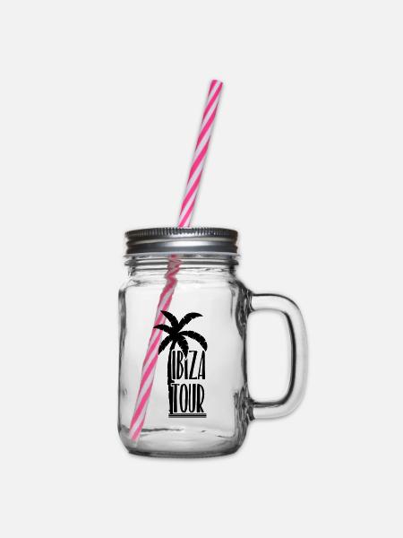 Ibiza - Henkelglas mit Schraubdeckel - Klar