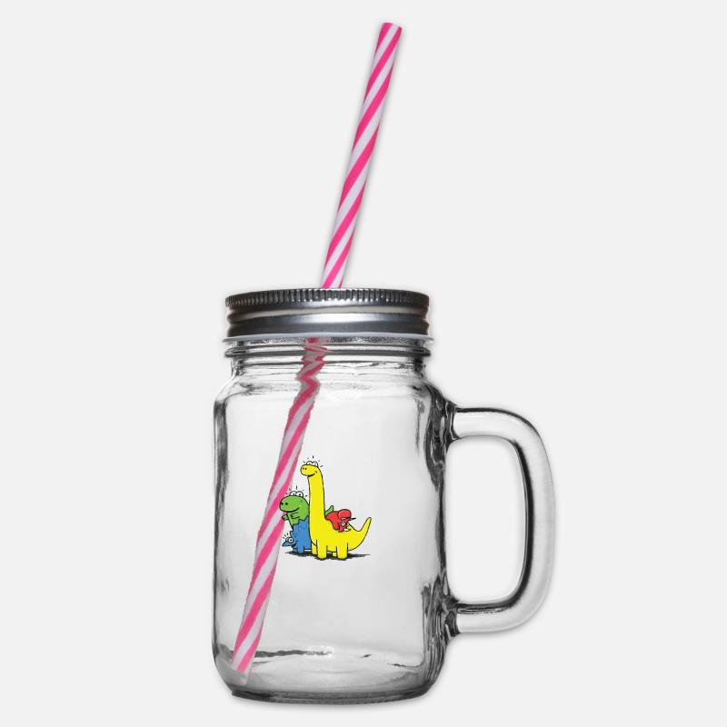Dino Gang, Colored - Bocal à boisson - transparent