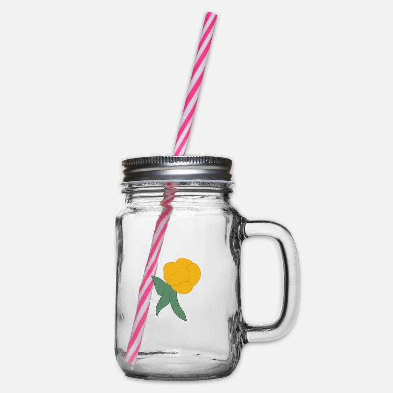 Moltebeere - Henkelglas mit Schraubdeckel - Klar