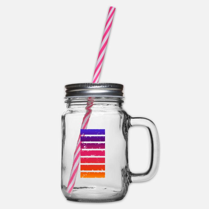 Barre multicolore - Bocal à boisson - transparent