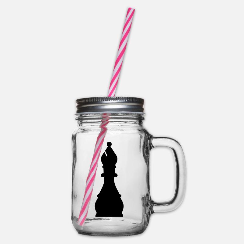 fou jeu d'échecs. - Bocal à boisson - transparent