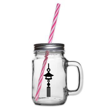 Japanischer Klang - Henkelglas mit Schraubdeckel - Klar - Rechts