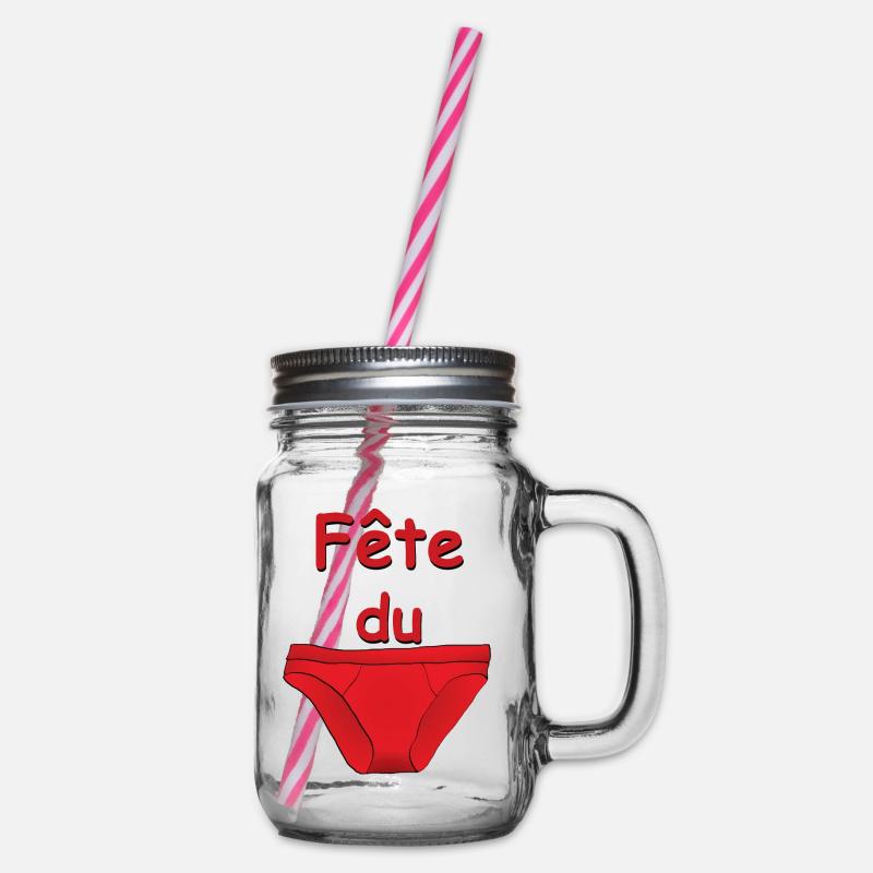 fête du slip - Bocal à boisson - transparent