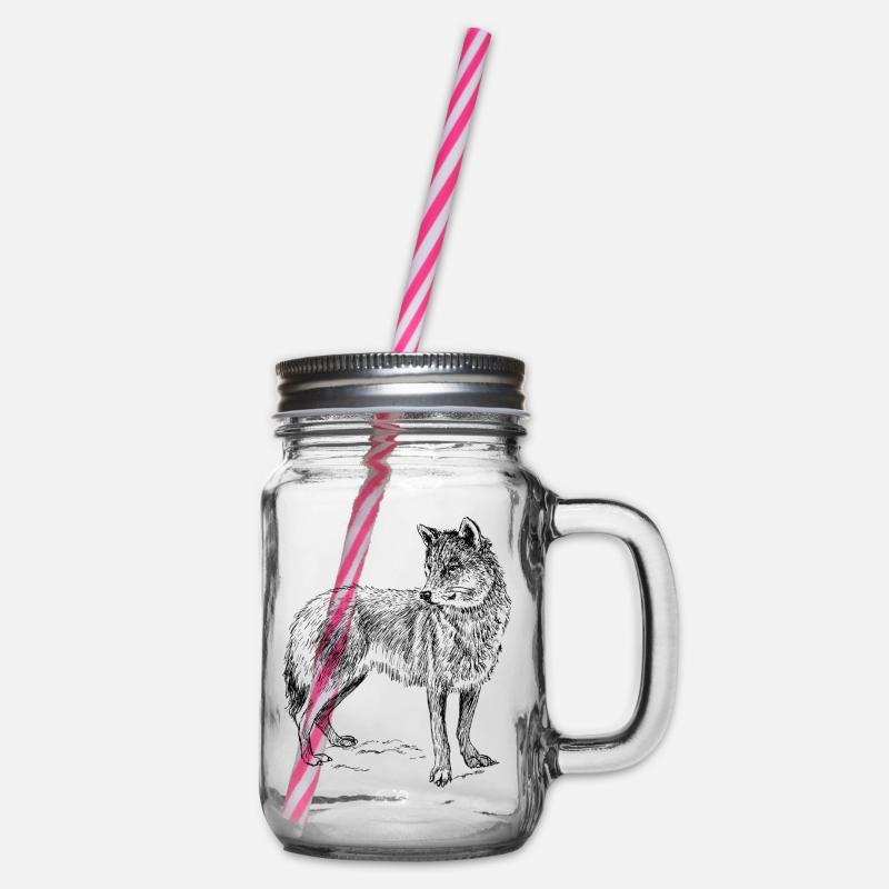 Loup - Bocal à boisson - transparent