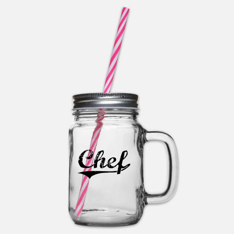 chef - Henkelglas mit Schraubdeckel - Klar