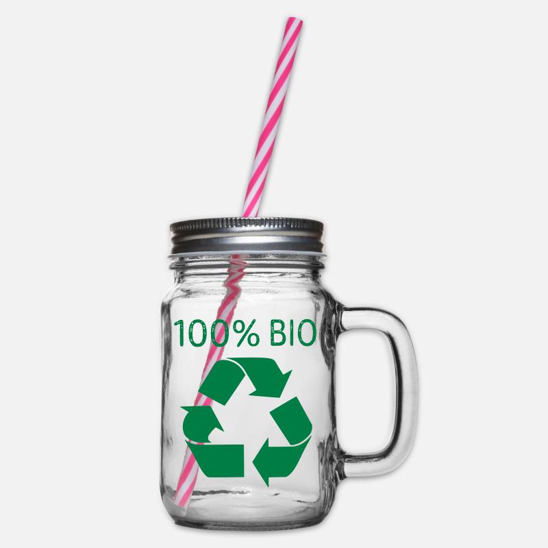 100 % Bio - Bocal à boisson - transparent