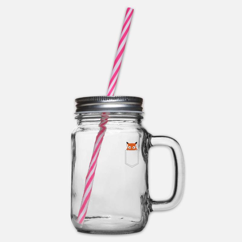 Fuchs Pocket - Henkelglas mit Schraubdeckel - Klar