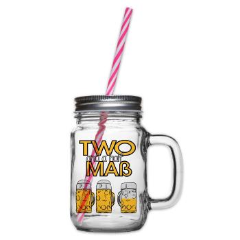 Two and a half Maß - Bier! - Henkelglas mit Schraubdeckel - Klar - Rechts