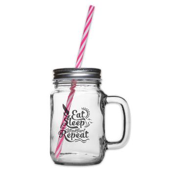 Windsurfer Windsurfer Windsurfer Surfer Cadeau - Bocal à boisson - transparent - Droite