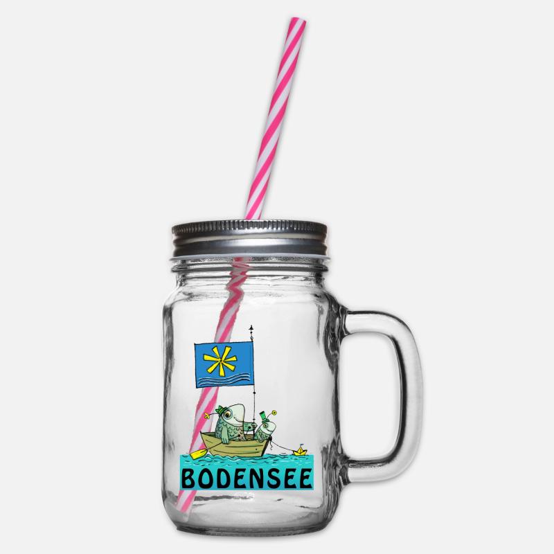Bodensee - Henkelglas mit Schraubdeckel - Klar
