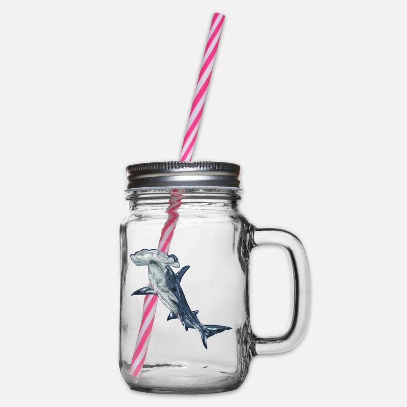 Requin, requin - Bocal à boisson - transparent