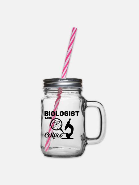 Biologie - Henkelglas mit Schraubdeckel - Klar