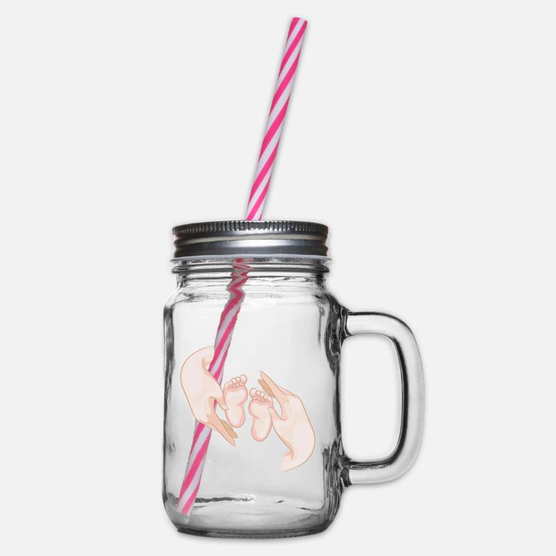 pieds de bébé - Bocal à boisson - transparent