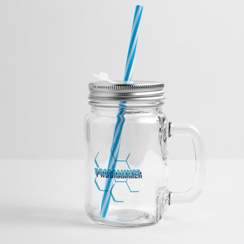 Computer programmer - Programmierer Henkelglas mit Schraubdeckel