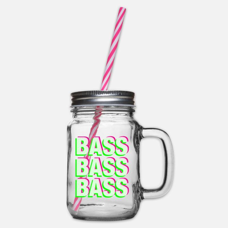 Basse Gabber Frenchcore techno - Bocal à boisson - transparent