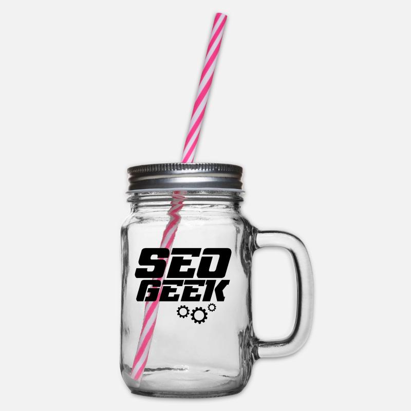 SEO marketing - Bocal à boisson - transparent