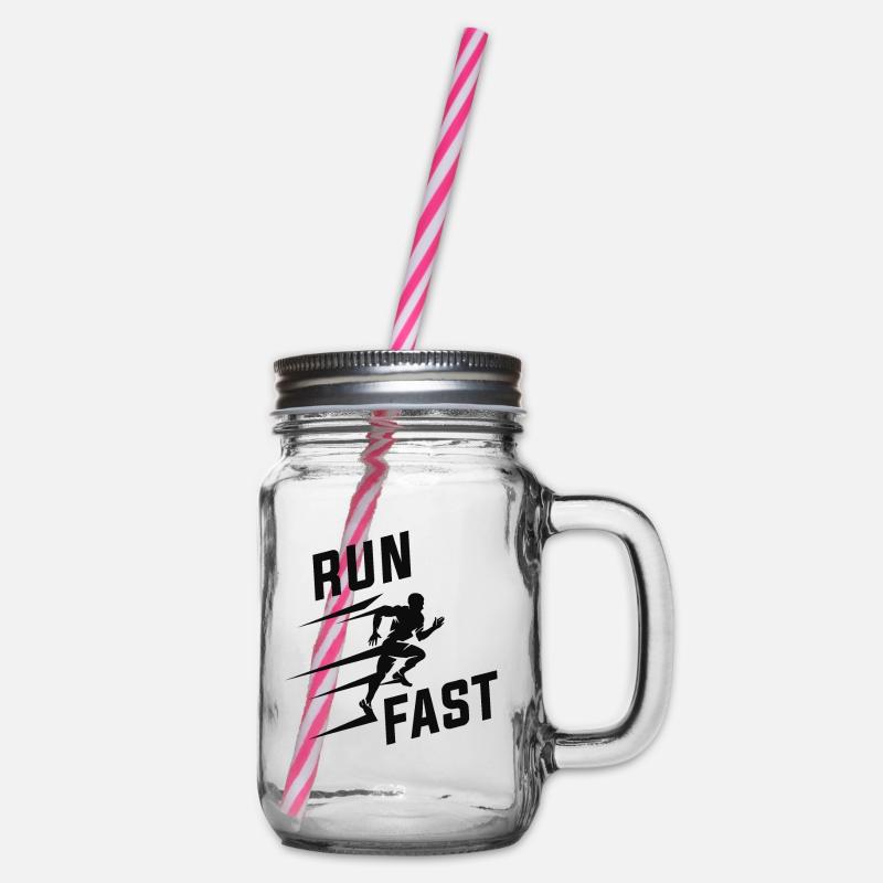 Athlétisme courir vite - Bocal à boisson - transparent