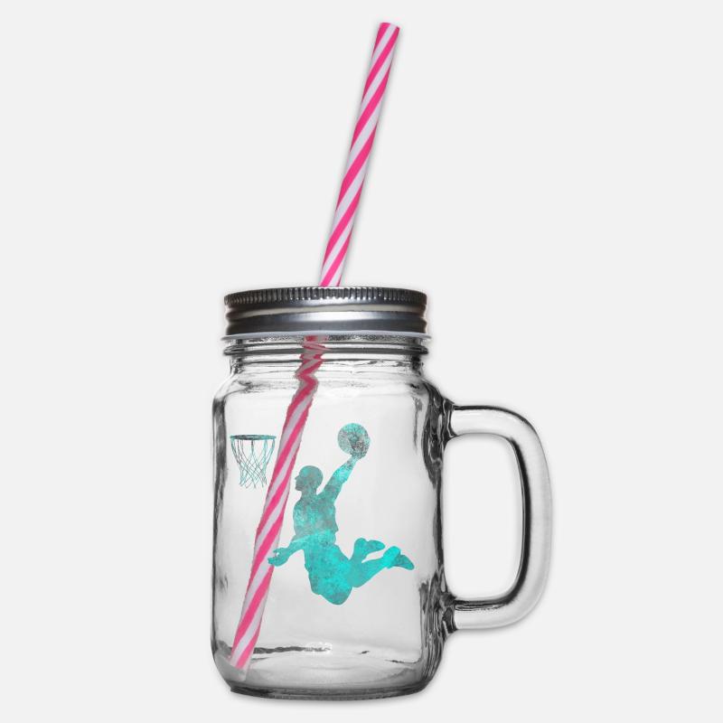 Joueur de basket-ball - Bocal à boisson - transparent