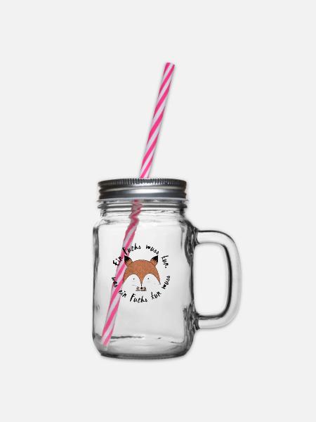 Ein Fuchs muss tun, Füchse, Beginner - Henkelglas mit Schraubdeckel - Klar