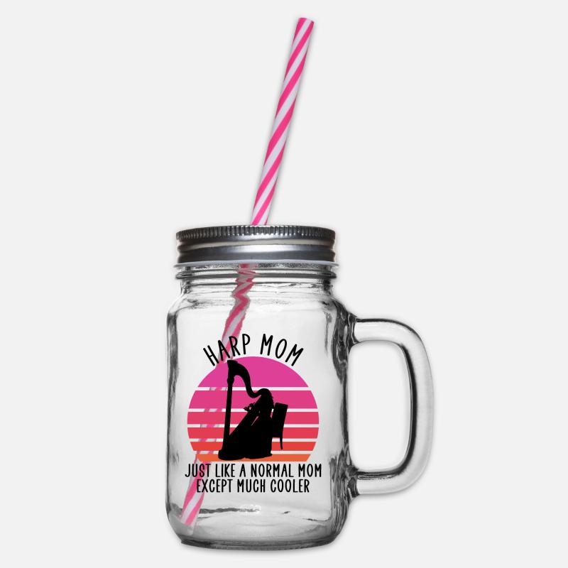maman harpe - Bocal à boisson - transparent