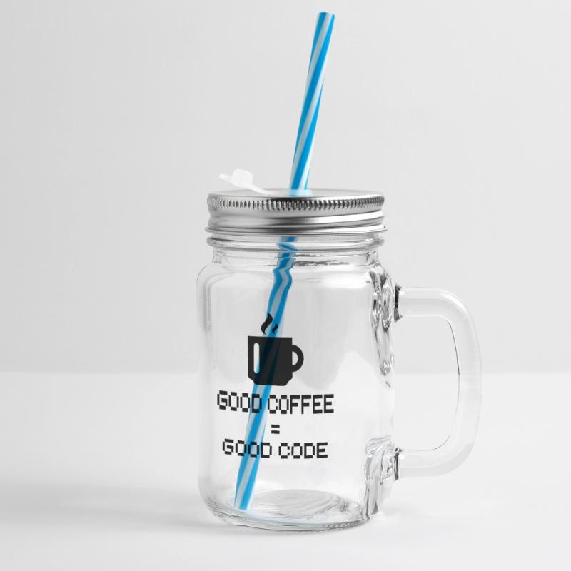 Programmierer - Coder - Hacker - IT Henkelglas mit Schraubdeckel