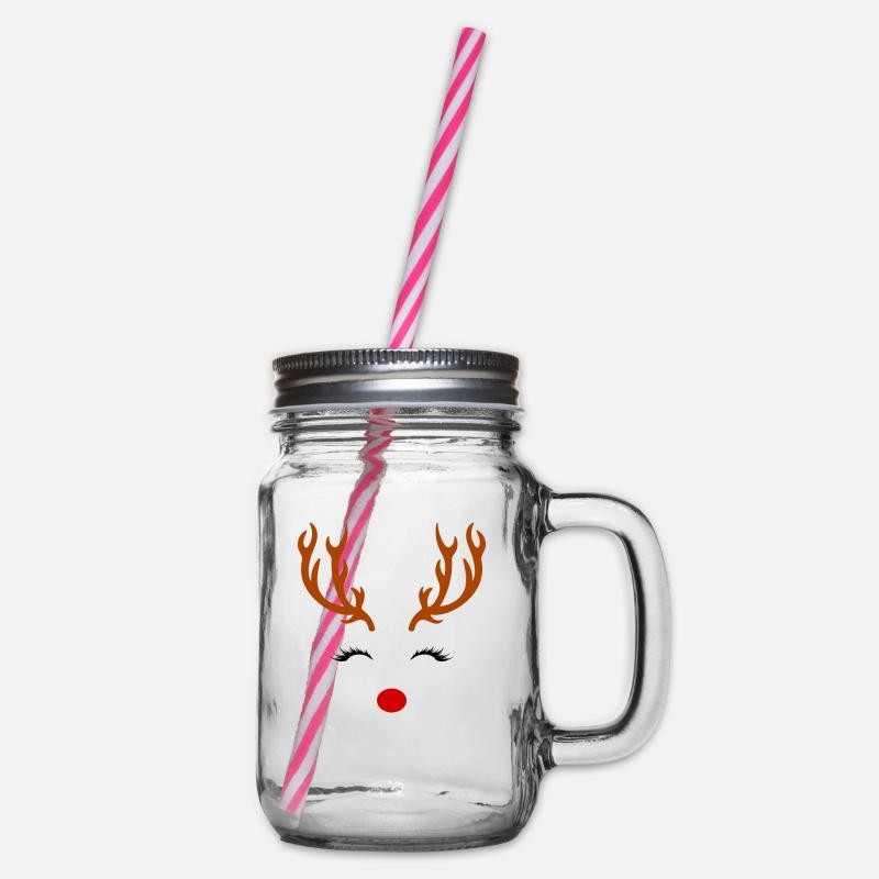 Tenue de Noël de Rudolf - Bocal à boisson - transparent