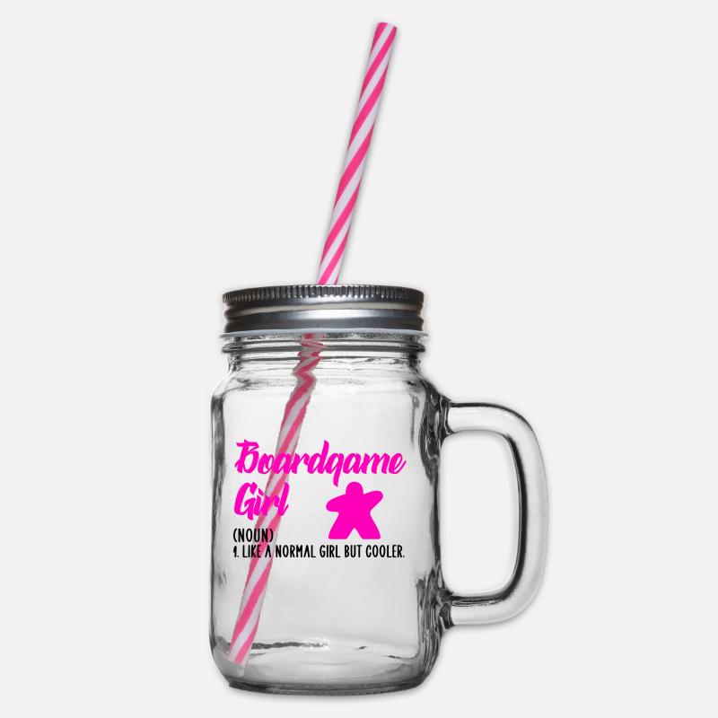 fille de jeu de société - Bocal à boisson - transparent