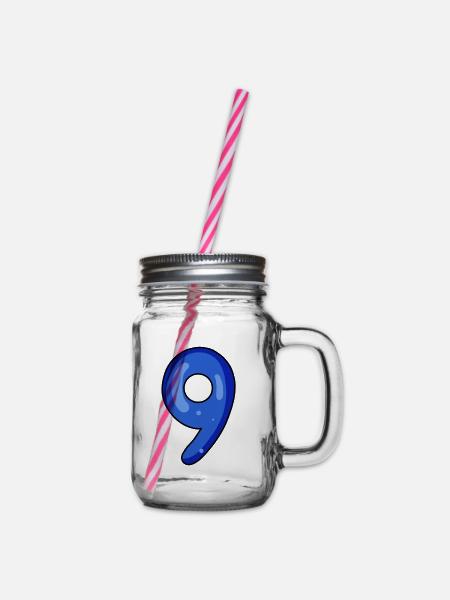 9 - Henkelglas mit Schraubdeckel - Klar