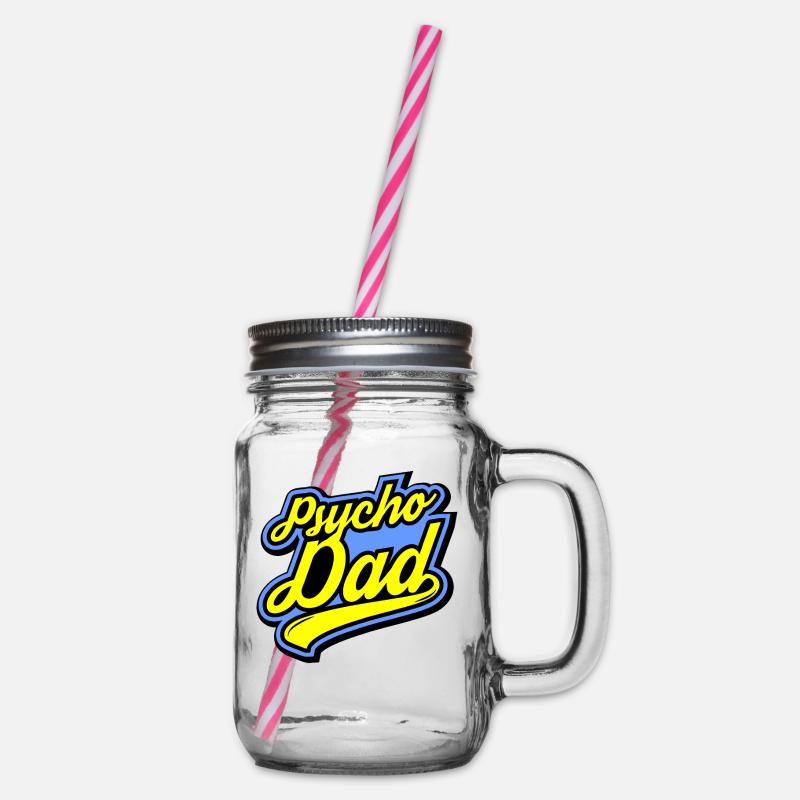 Psycho - Papa - Psycho - Dad - Bocal à boisson - transparent