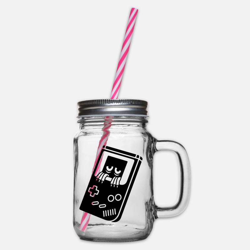 Game Boy avec créature - Bocal à boisson - transparent