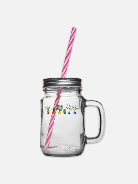 LGBTQ Plant Pride Month - Henkelglas mit Schraubdeckel - Klar
