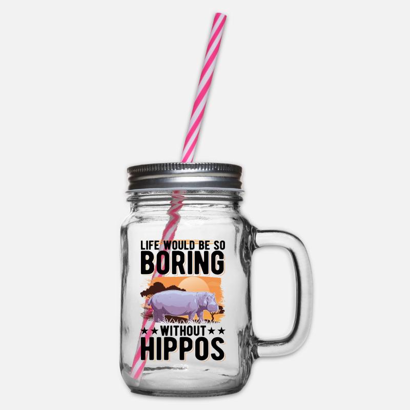 Hippo Cadeau Hippo Hippo Hippo - Bocal à boisson - transparent