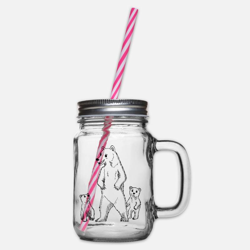 Mère Ours Père - Bocal à boisson - transparent