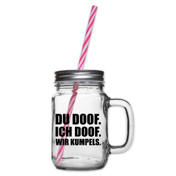 freunde fuer ewig - Henkelglas mit Schraubdeckel - Klar - Rechts