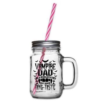 Papa vampire Halloween - Bocal à boisson - transparent - Droite