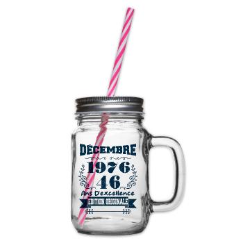 décembre 1976 Edition original | Vintage 1976 - Bocal à boisson - transparent - Droite
