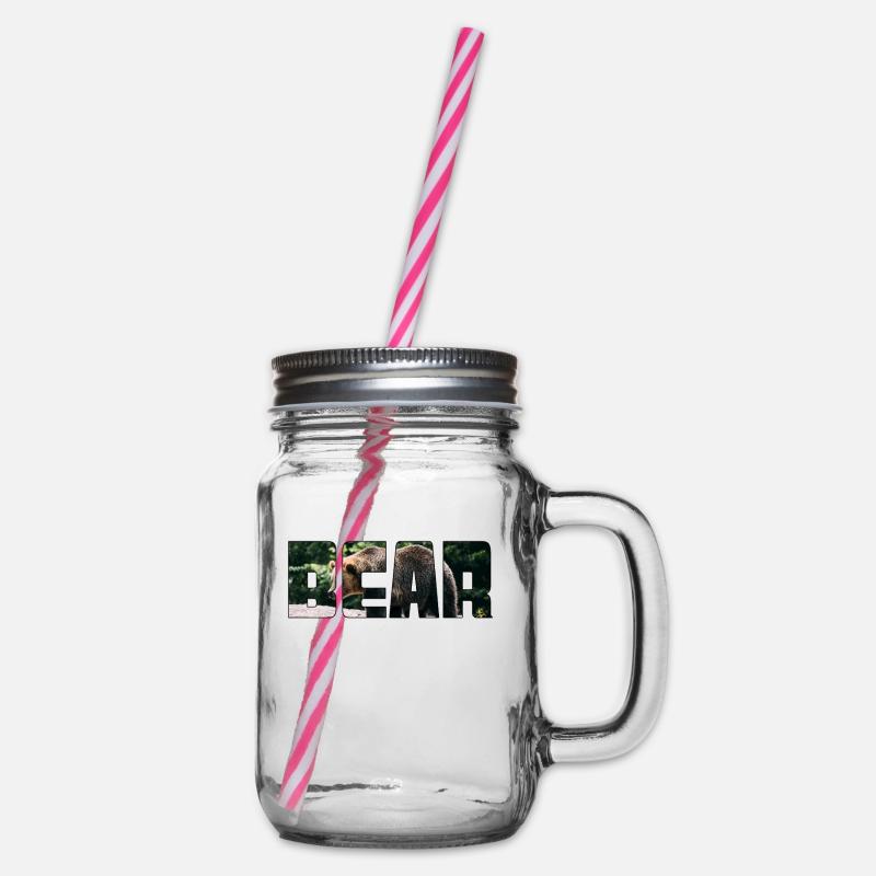 Bär - Henkelglas mit Schraubdeckel - Klar