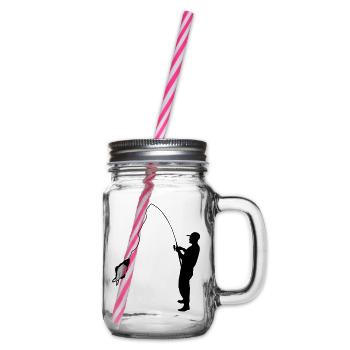 Angler - Glass jar with handle and screw cap - clear - Right