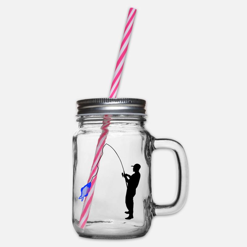 Angler - Henkelglas mit Schraubdeckel - Klar