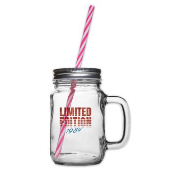 Limited Edition 1984 Vintage - Henkelglas mit Schraubdeckel - Klar - Rechts