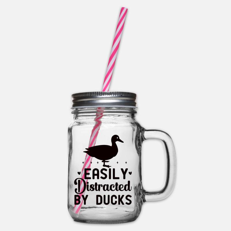 Duck Duck Owner Ducks Farm Farmer - Bocal à boisson - transparent