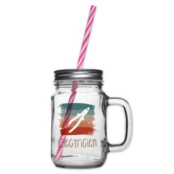 Vintage Retro Électricien Électrique - Bocal à boisson - transparent - Droite