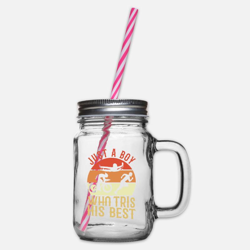 Triathlète - Bocal à boisson - transparent