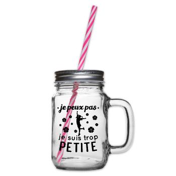 Je peux pas je suis trop Petite - Bocal à boisson - transparent - Droite