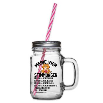 Meine Vier Stimmungen - Henkelglas mit Schraubdeckel - Klar - Rechts