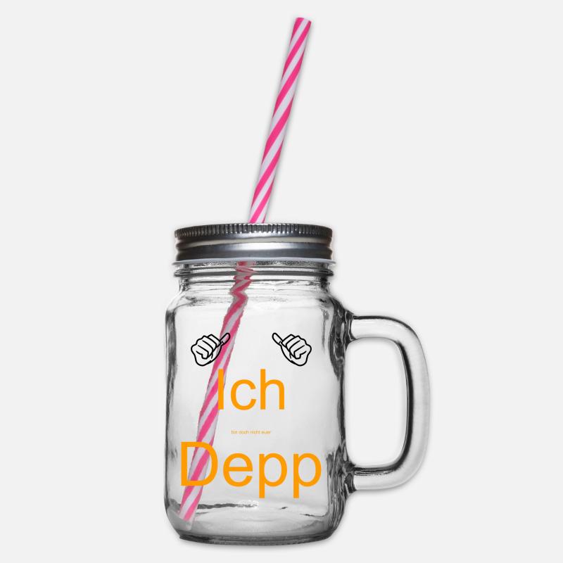 Ich bin doch nicht euer Depp - Henkelglas mit Schraubdeckel - Klar