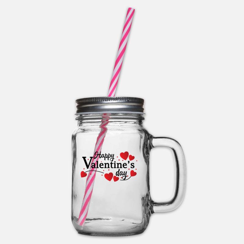 Saint-Valentin, Saint-Valentin, Saint-Valentin - Bocal à boisson - transparent