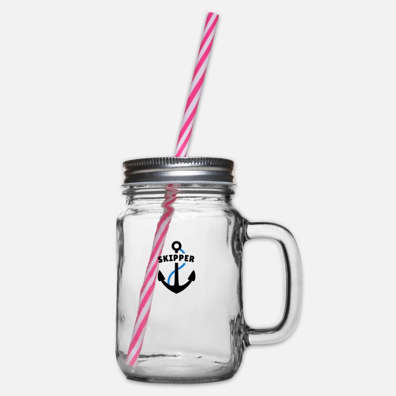 Skipper - Henkelglas mit Schraubdeckel - Klar